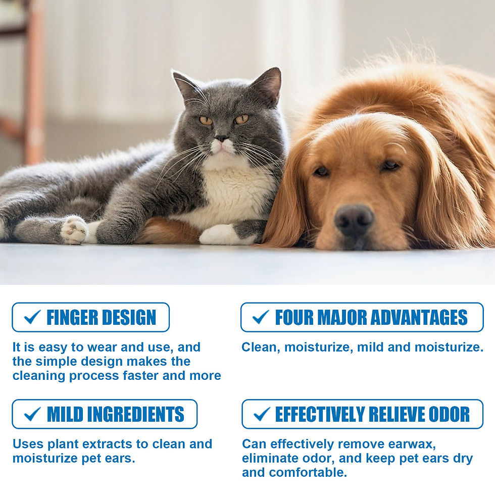 Thumbnail: Yegbong Pet Cleaning Finger Wipes for Ear Care