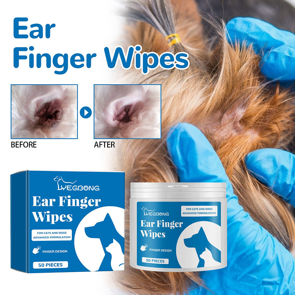 Thumbnail: Yegbong Pet Cleaning Finger Wipes for Ear Care