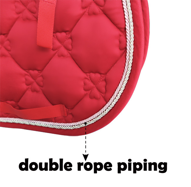 Thumbnail: Saddle Pad, Sweat Pad. Inner Honeycomb Check Cotton Cloth