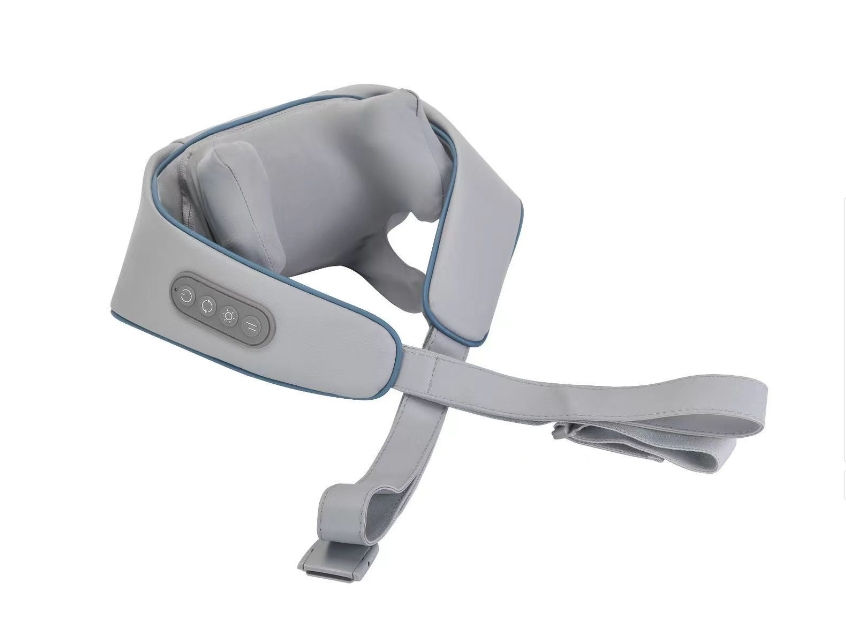 Thumbnail: Wireless neck and shoulder massager with adjustable straps