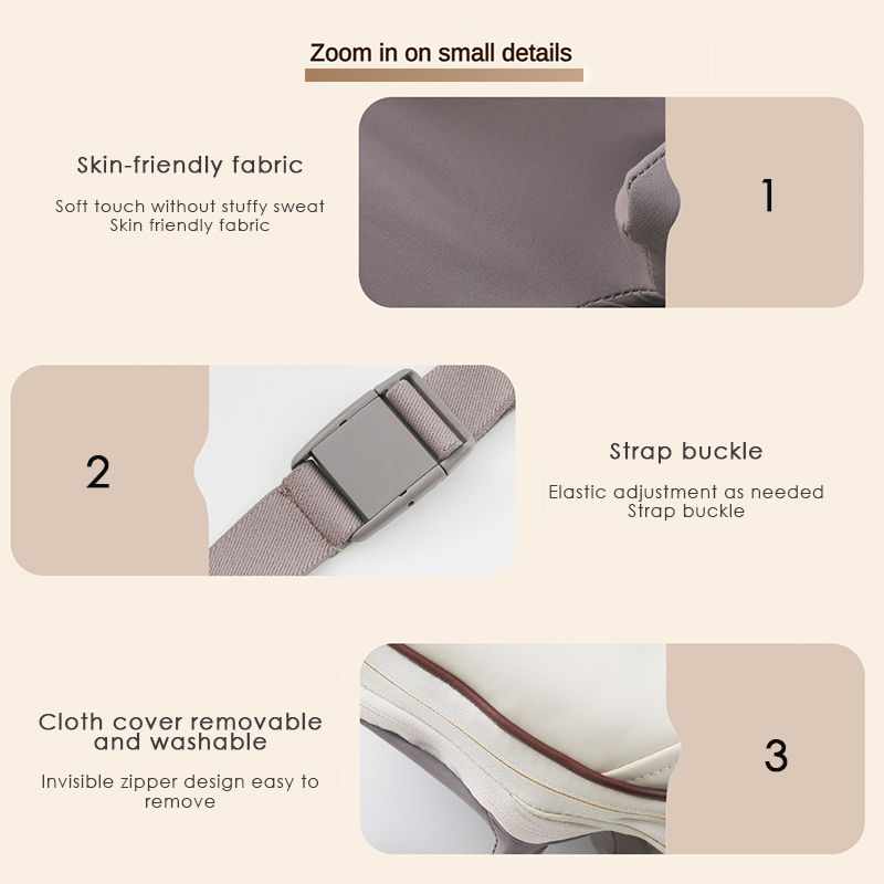 Thumbnail: Close-up details of Wireless Neck & Shoulder Massager fabric and buckle.