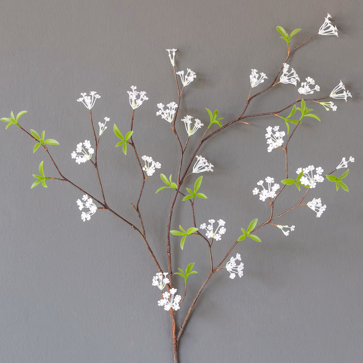 Faux Floral Stem Selection Package. Assorted Market Selection   Spirea Stem.  L18" x W3" x H33"