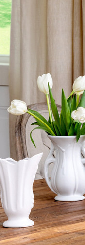 Vintage-Style Flower Vase Collection, Set of 4. Ceramic