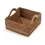 Thumbnail: Sunscreen Square Basket. Rattan. 8"sq x 3.75"