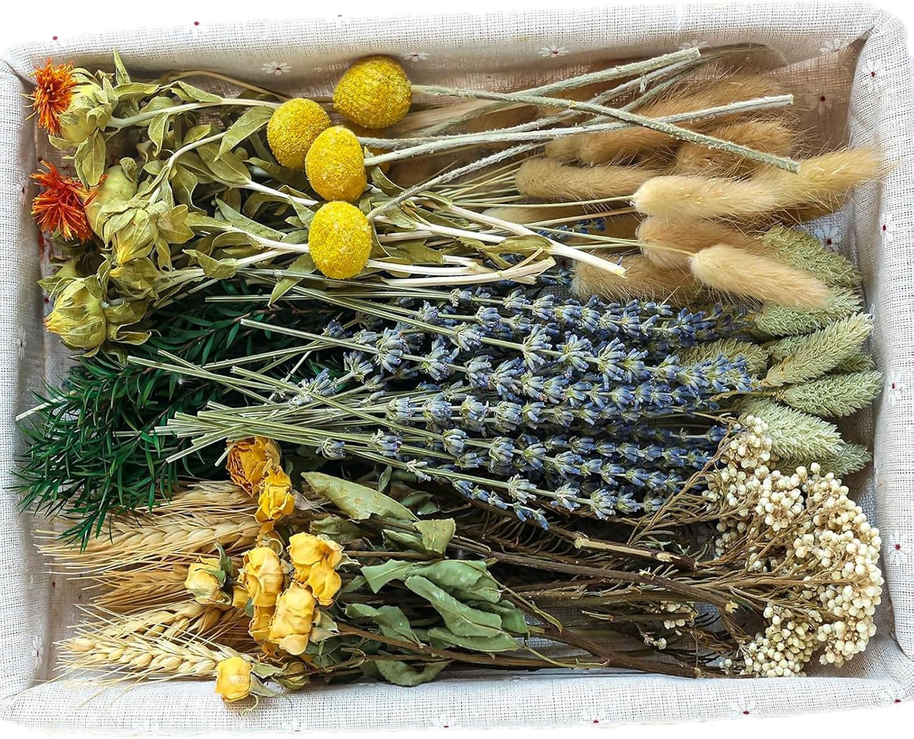 Faux Greenery Dried Flower Box 1-Small bouquet