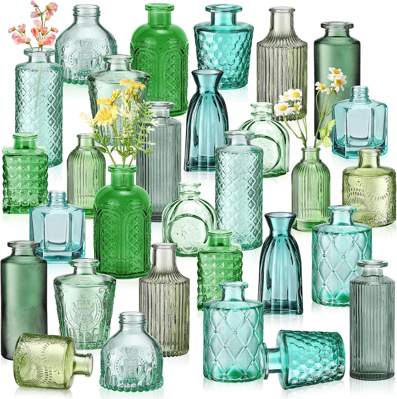 Vases 30pc Green