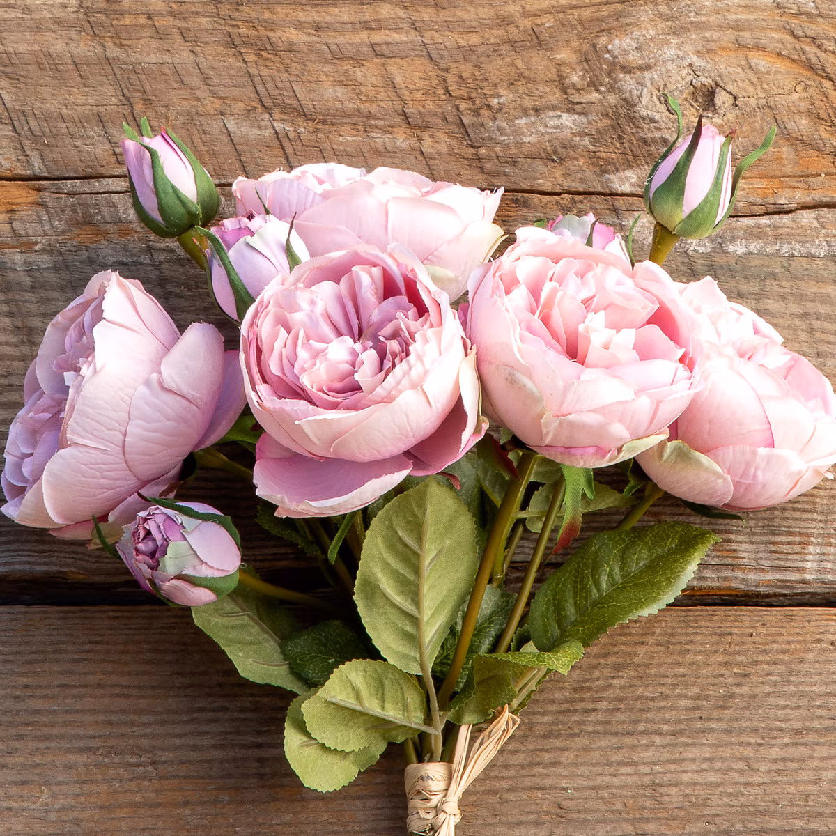Faux Floral Stem Selection Package. Assorted Market Selection  Summer Peony, Pink Cerise Mix, 3 Asso