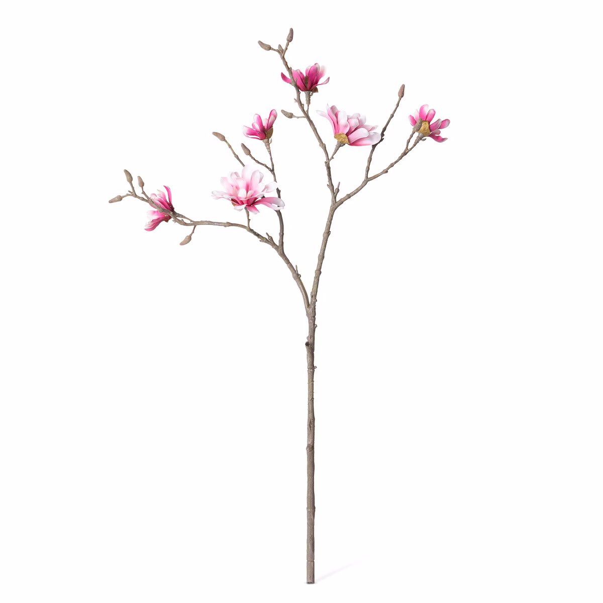 Faux Floral Stem Selection Package. Assorted Market Selection  Japanese Magnolia Branch. L17" x W17"