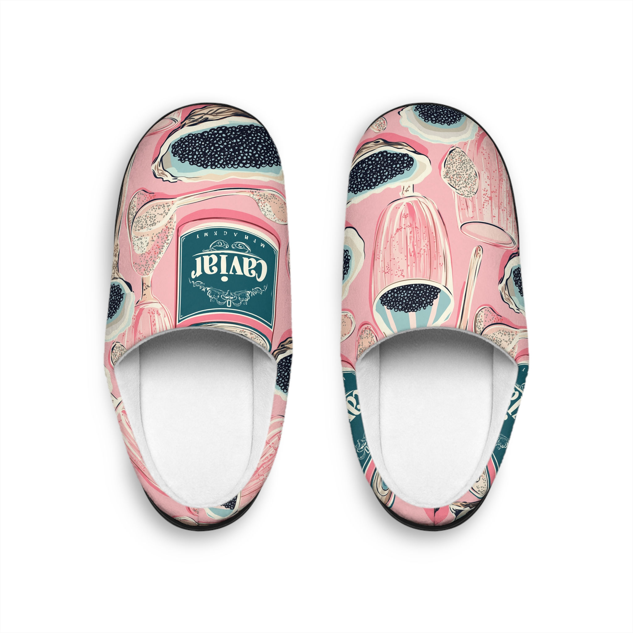 Women's Cozy Indoor Slippers with Artistic Design