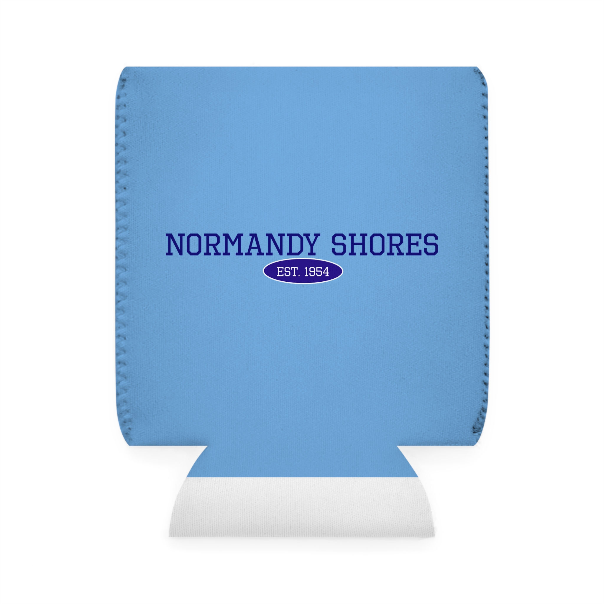 Normandy Shores Can Cooler Sleeve BLUE