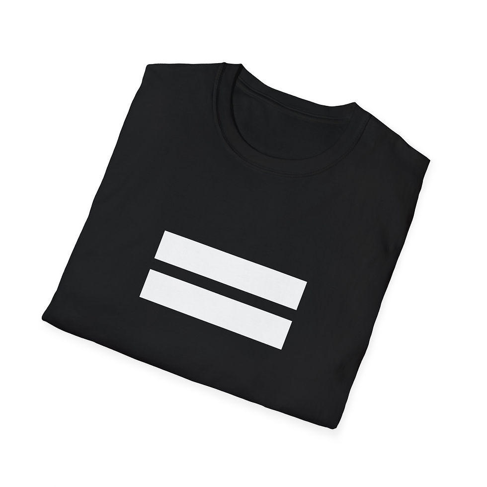 Thumbnail: STRAT Black with white equal SignT-Shirt