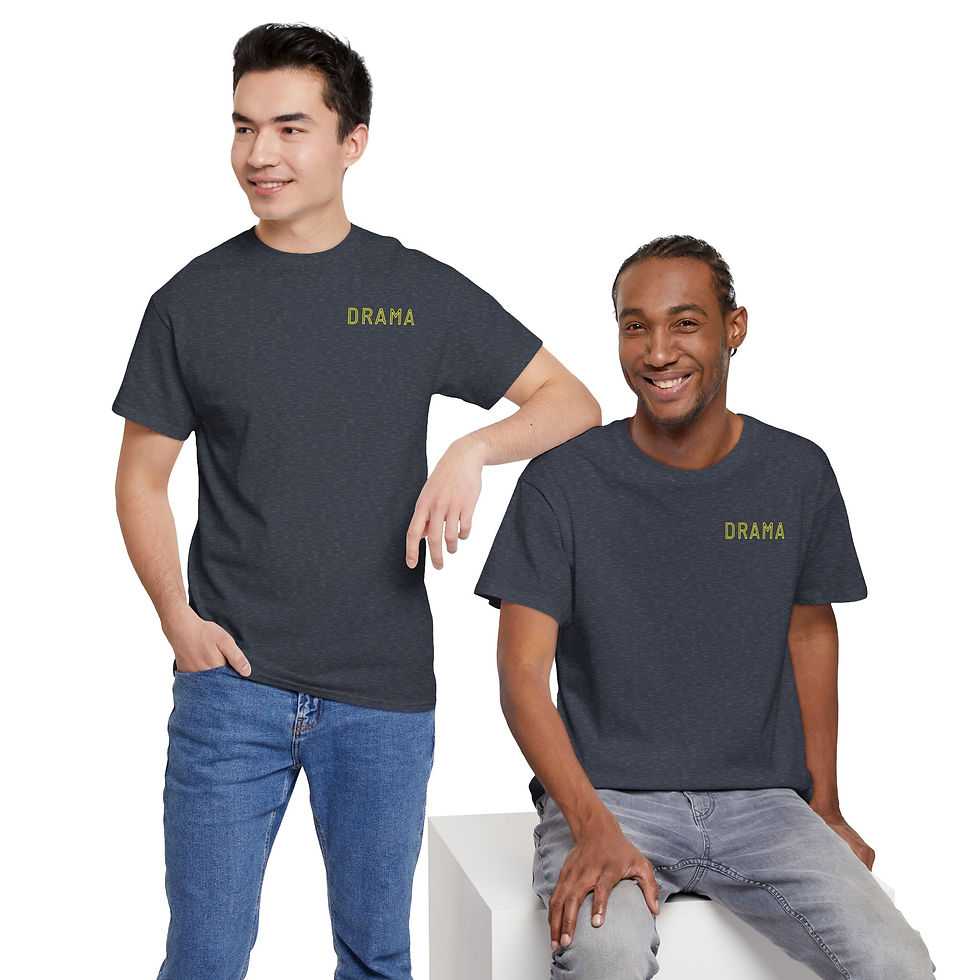 Miniatura: Unisex Heavy Cotton Tee - 'Drama' Shirt 