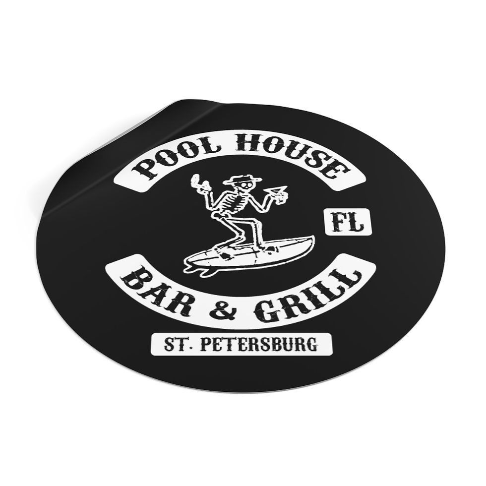 Miniature : Vintage Pool Bar Vinyl Stickers