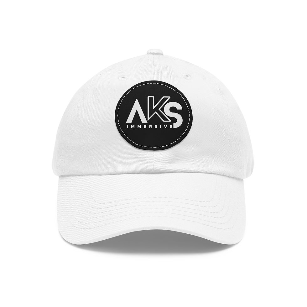 Thumbnail: Custom Leather Patch Dad Hat - AKS Immersive