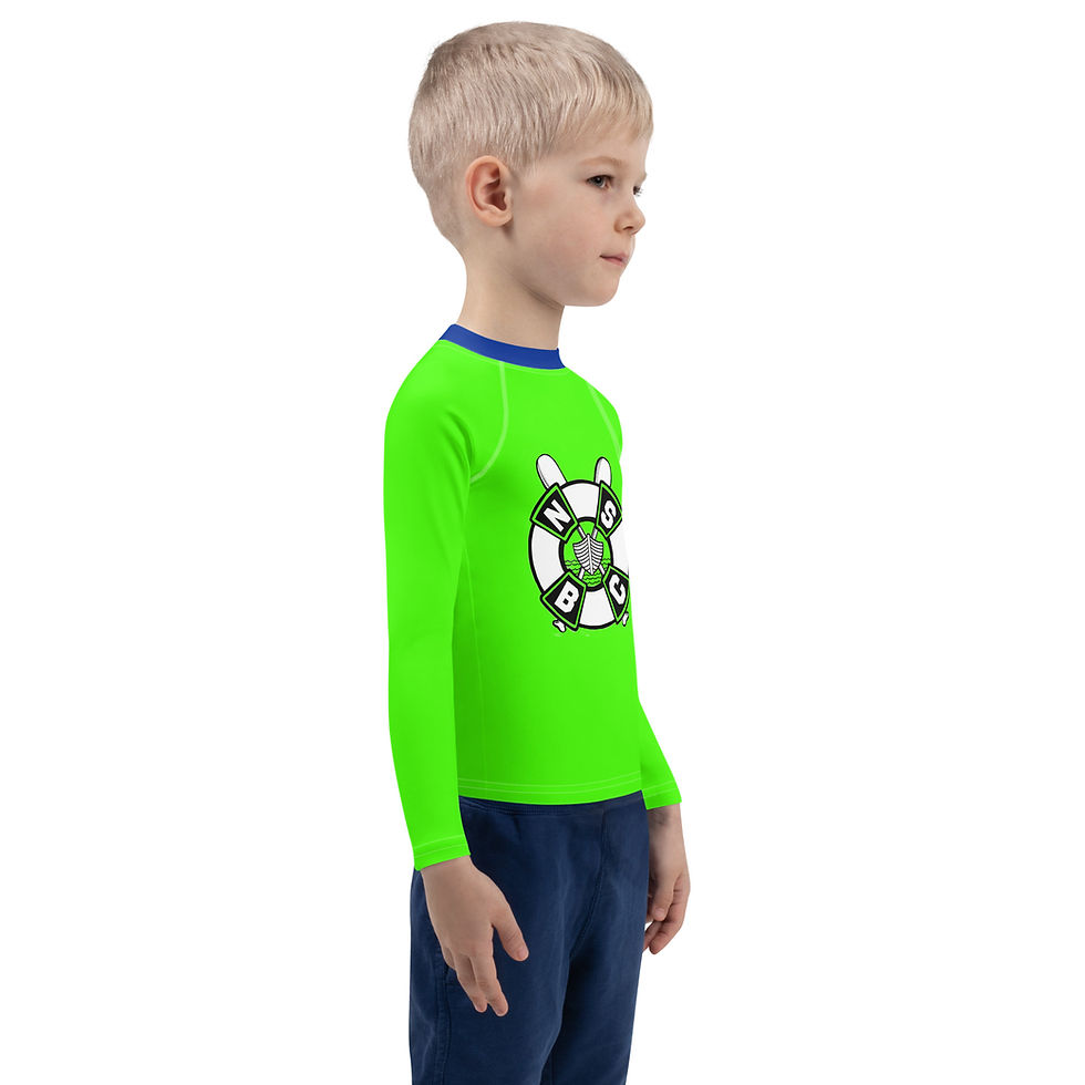 Thumbnail: Kids Green Rash Guard NSBC