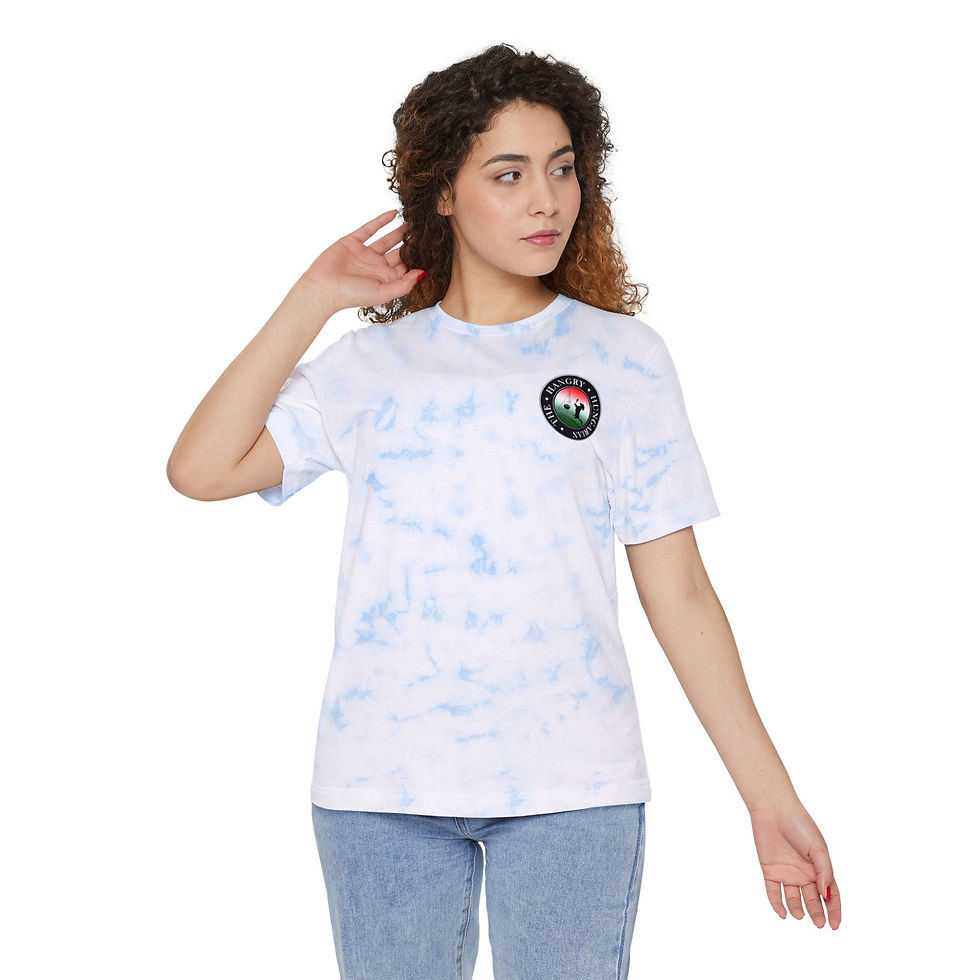 Thumbnail: Unisex Tie-Dyed T-Shirt - "Food Made with Love and Paprika"
