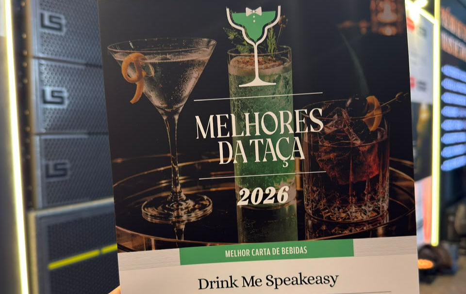Drink Me recebe prêmio de Melhor Carta de Bebidas no Melhores da Taça 2026