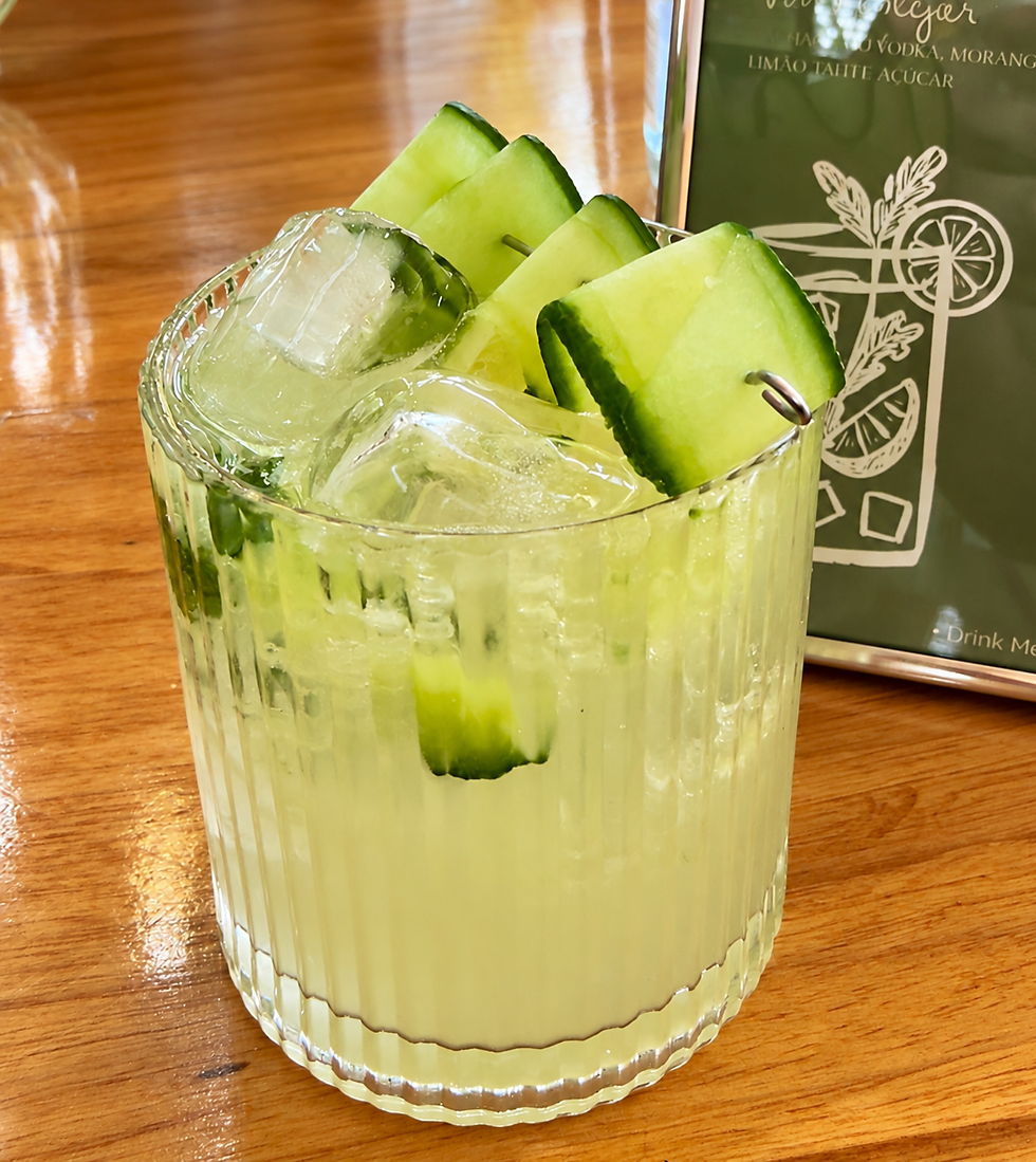 Nikko, drink autoral Drink Me Boutique, à base de pepino