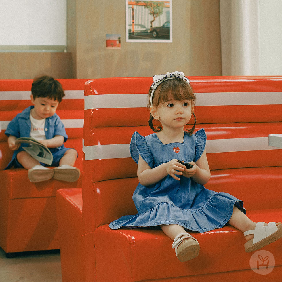 Glee denim baby one-piece