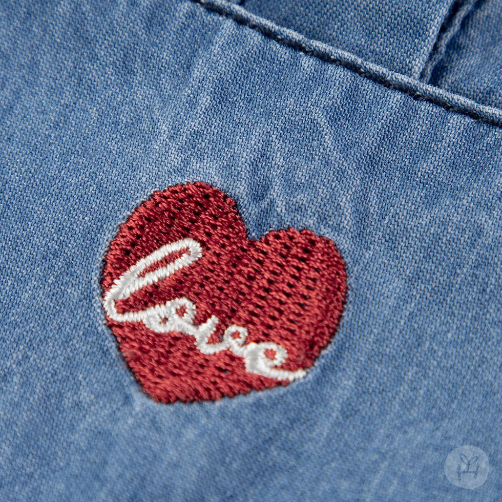 Thumbnail: Glee denim baby one-piece