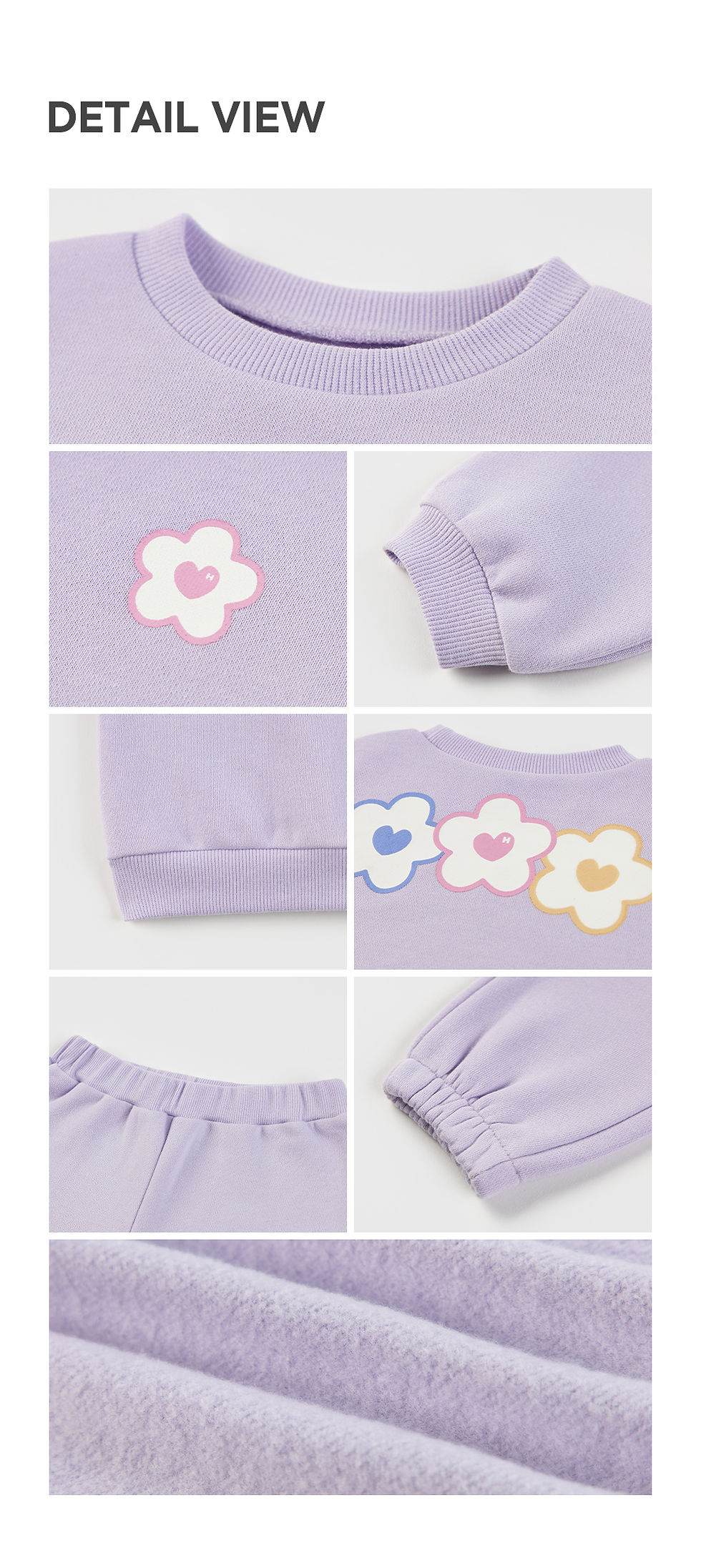 Thumbnail: Rina fleece lined baby top and bottom set