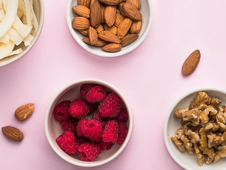 Noix de framboise et de diverses