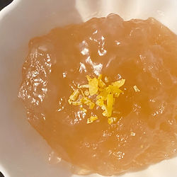 Organic Warm Ginger Delight: A zero-waste dessert, this warm and comforting ginger delight offers a unique and satisfying end to your meal.