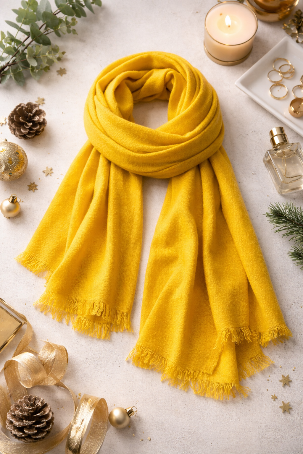 Golden Saffron Scarf