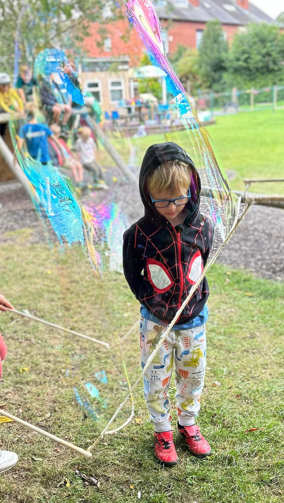 Giant Bubble Magic - Rothwell KIDZ Club - August 2024