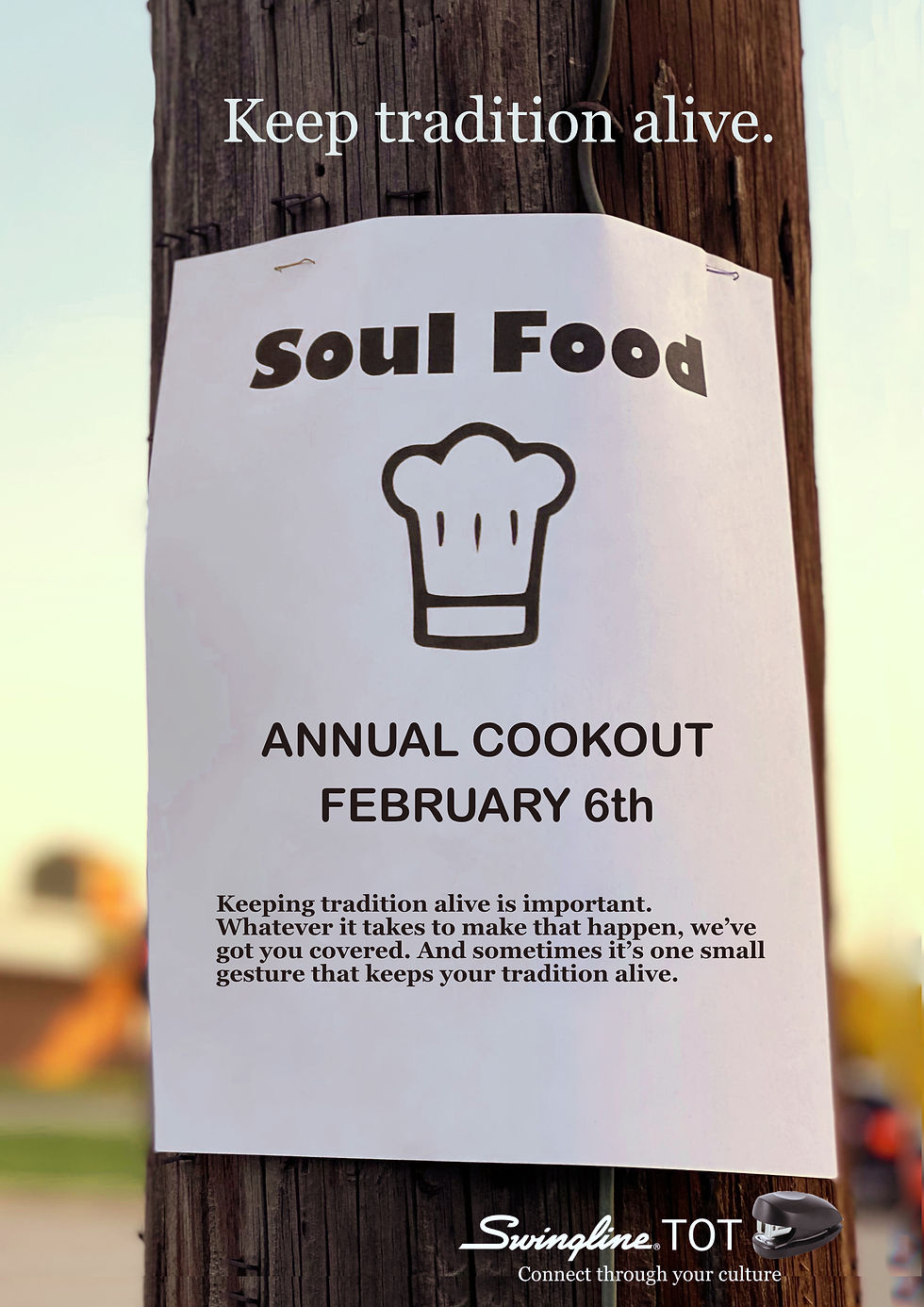 Cookout: This ad focuses on the importance of keeping tradition alive.