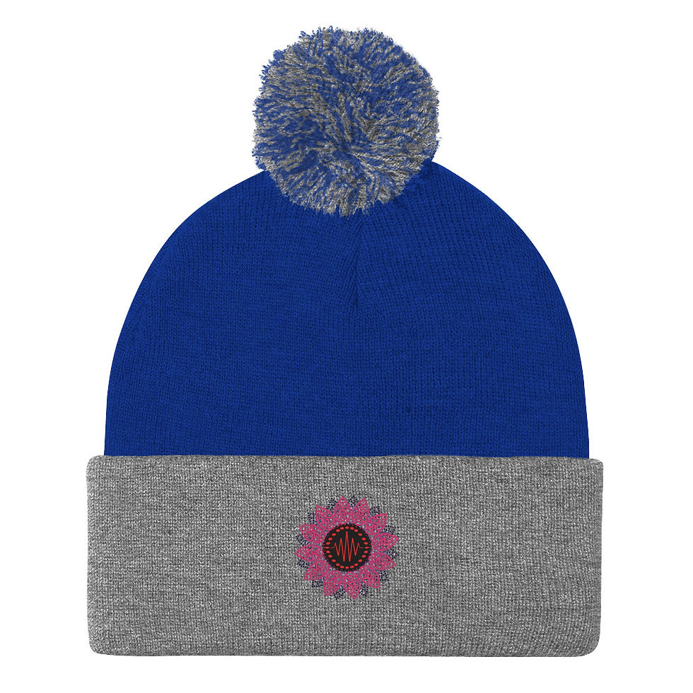 Thumbnail: Flor Huichol - Pom-Pom Beanie