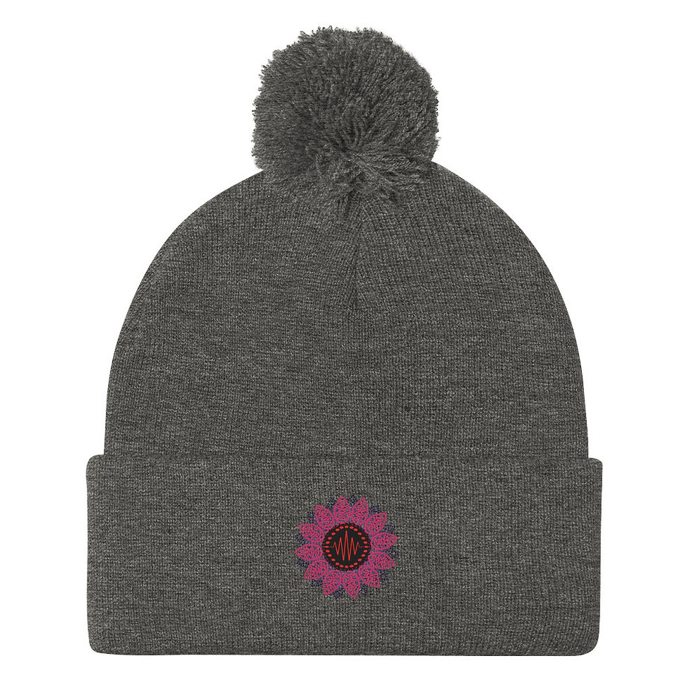 Thumbnail: Flor Huichol - Pom-Pom Beanie