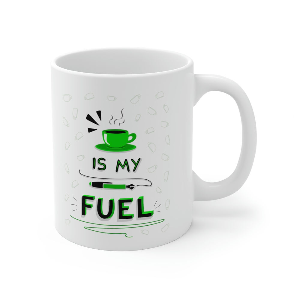Thumbnail:  Coffee/Tea Is My Author Fuel  (Ceramic Mug 11oz)