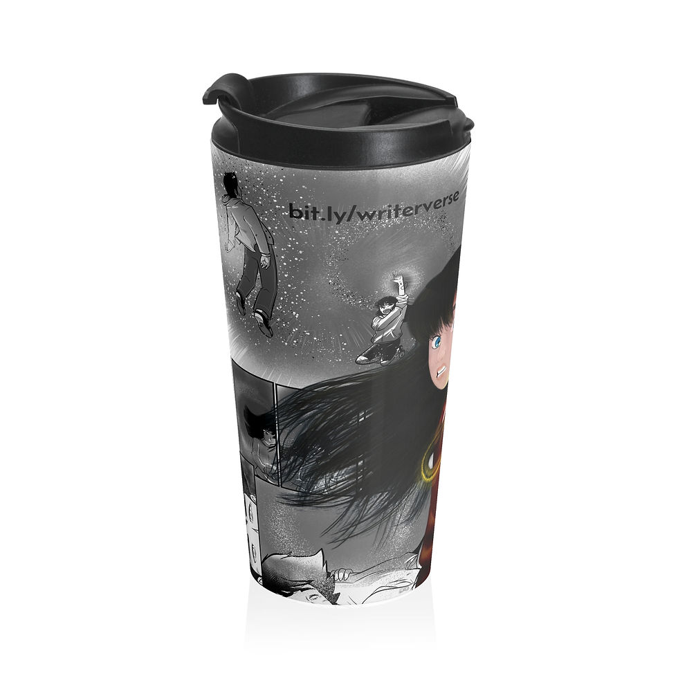 Thumbnail: Anime-Inspired Stainless Steel Travel Mug - Perfect for Commuters and Fans