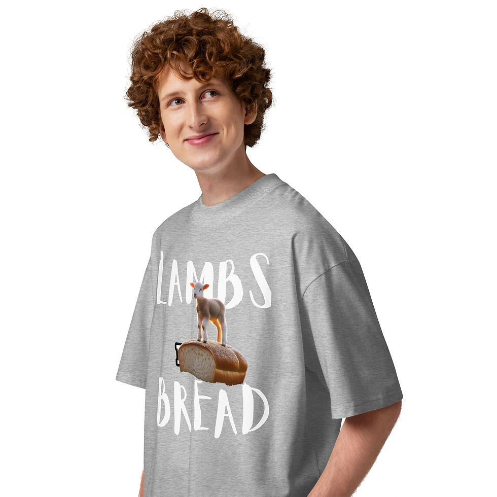 Thumbnail: Lamb's Bread oversized high neck t-shirt