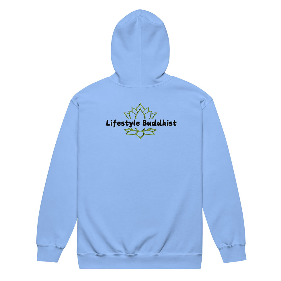Thumbnail: Lifestyle Buddhist Unisex Heavy Blend Zip Hoodie