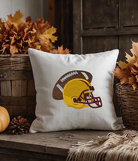 Football and helmet, fill stitch design, machine embroidery, DIGITAL FILE