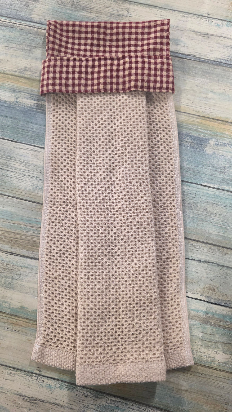 Thumbnail: Decorative towel, Hanging kitchen Towel, Red Checkered