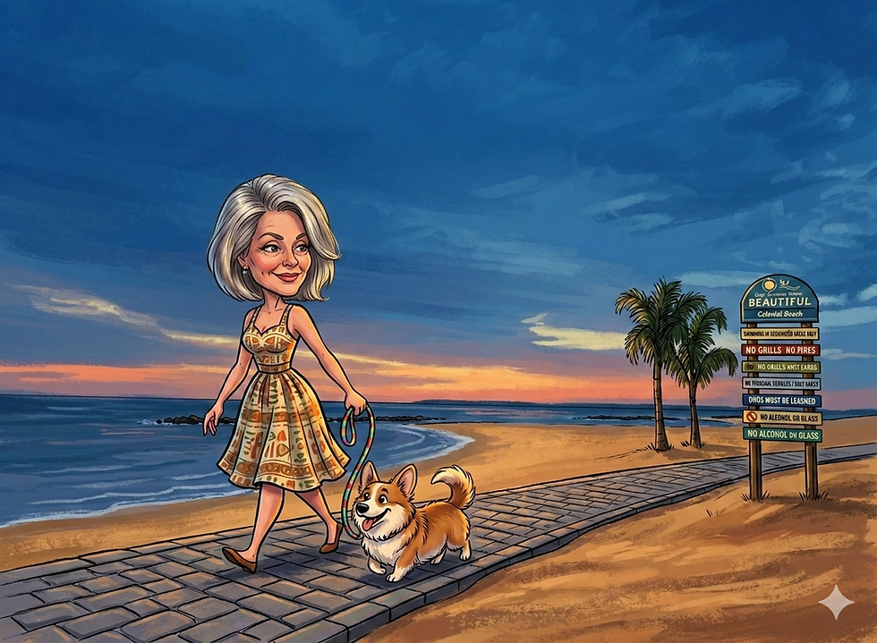 In Colonial Beach: Leashed Dogs are allowed on Public Beaches and the Boardwalk from October 1st to March 31st. They are prohibited from April 1st to September 30th.