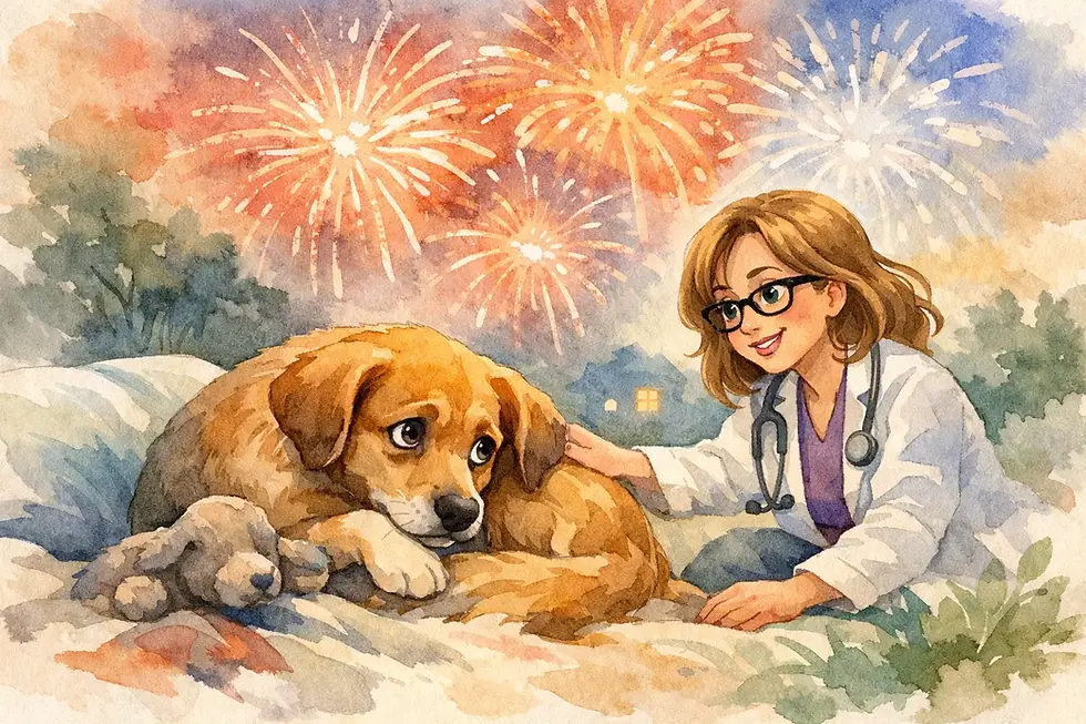 Fireworks Anxiety in Dogs and What Helps