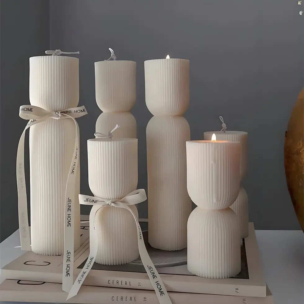 luxury scented pillar candles for party decoration