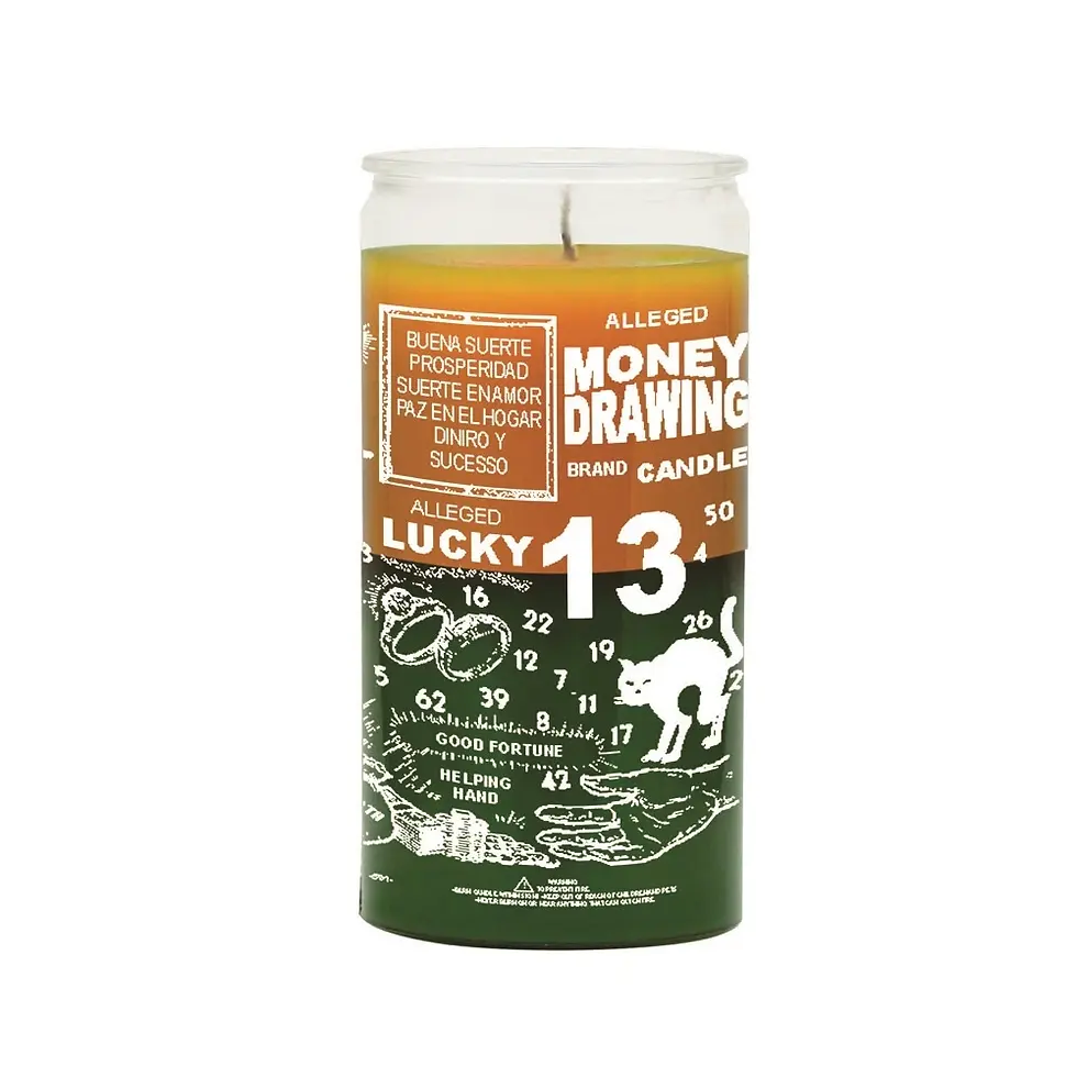 Thumbnail: 14 Days Money Drawing Glass Candles for Fortune