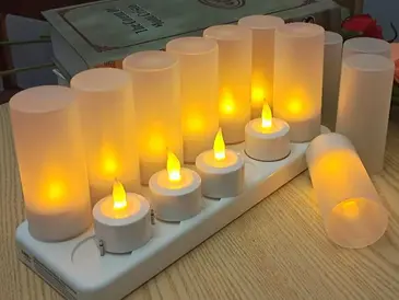 Unas pequeñas velas parpadeantes que funcionan con pilas que hacen que tu hogar sea más bonito y cálido.