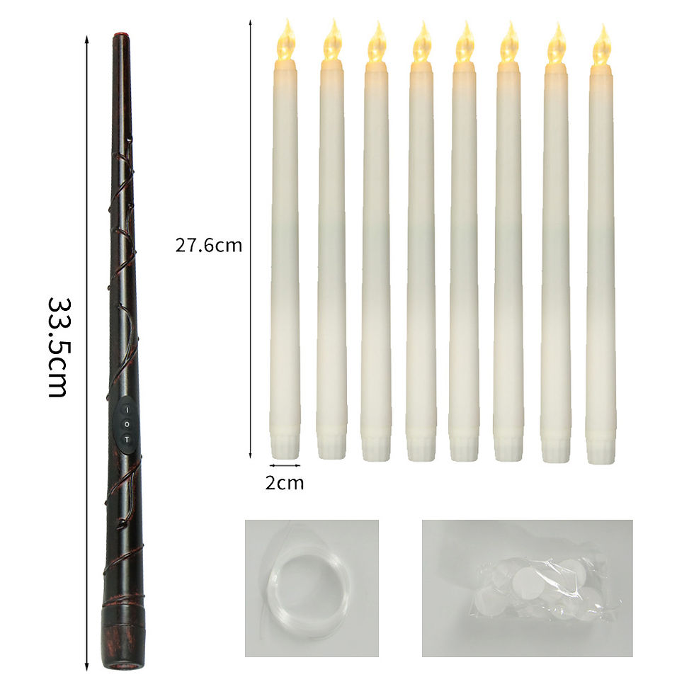 Thumbnail: custom flameless candles with magic wand
