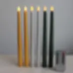 Glitter LED taper candles