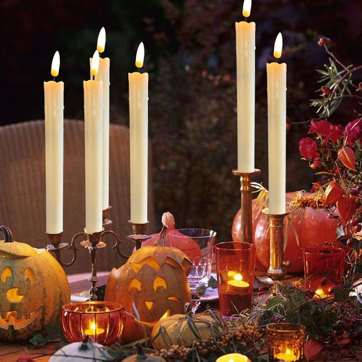 remote control LED taper candles for holiday