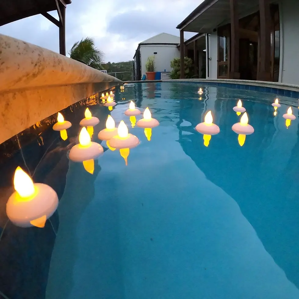 waterproof LED flameless candles for outdoor decoration