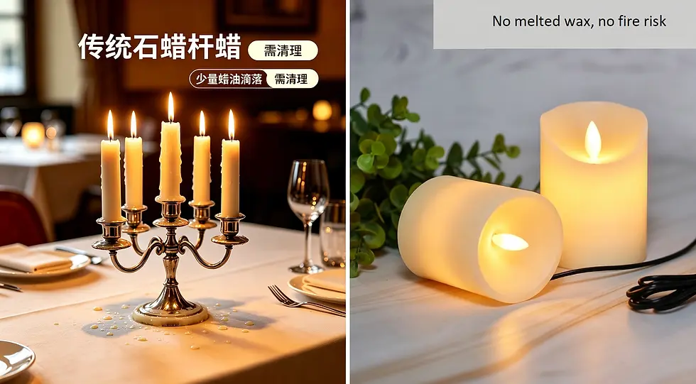 Real Candles VS Rechargeable LED Candles