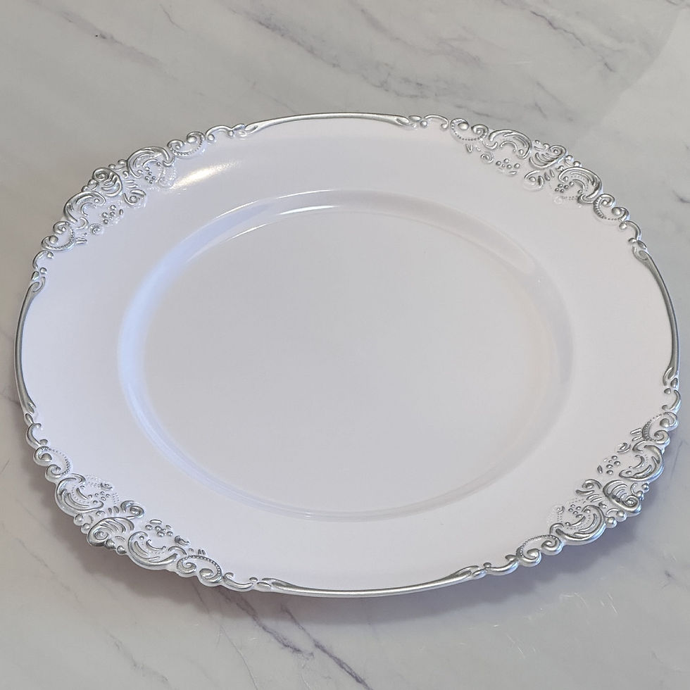 Miniature : plastic charger plate