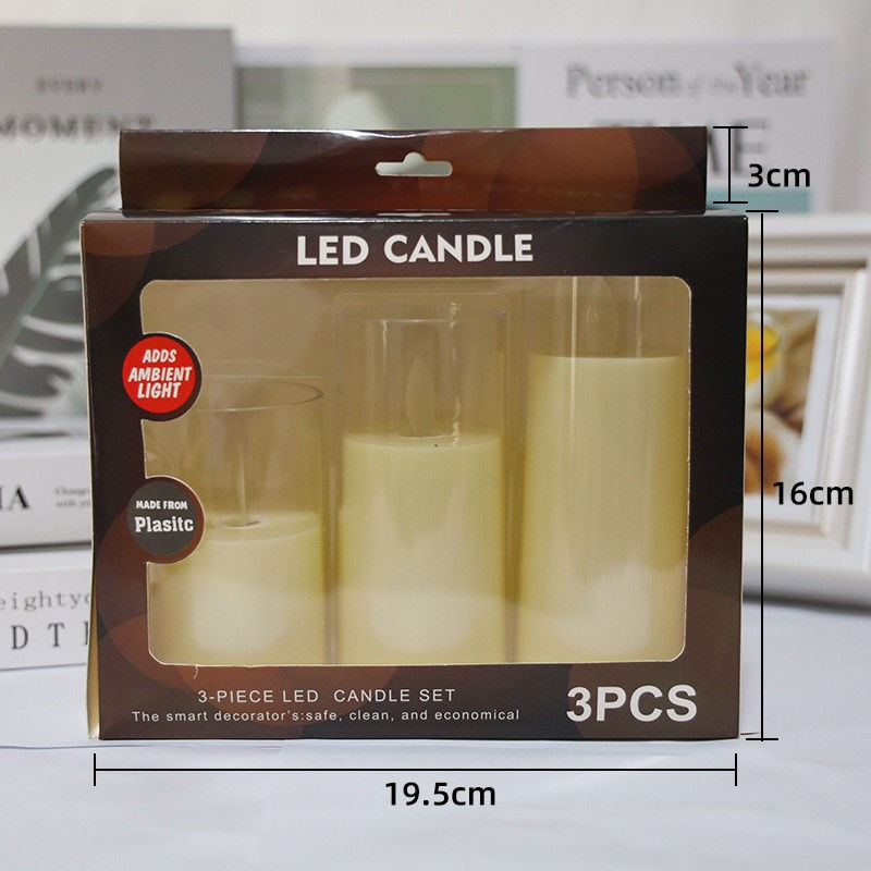 Thumbnail: acrylic cup battery operated candles with realistic flame